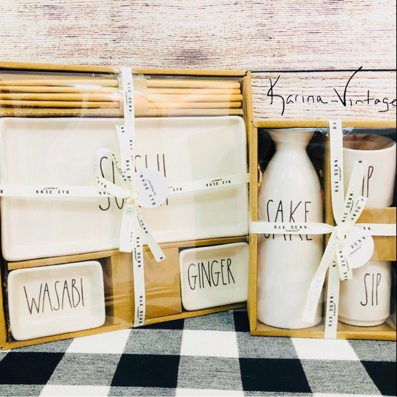 NEW Oriental Rae Dunn Sushi Serving Set - Picture 2 of 3